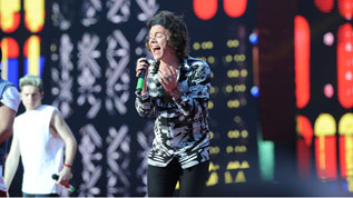 Harry Styles performs at Wembley