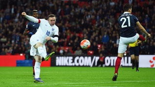 Rooney scores England's second against France