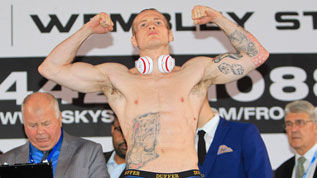 George Groves at the Froch v Groves 2 weigh in