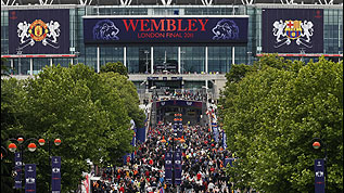 Wembley Stadium last hosted the Champions League Final in 2011