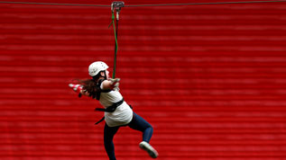 Experience the Wembley zip wire