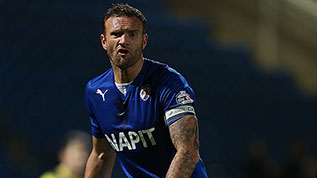 Ian Evatt in action for Chesterfield
