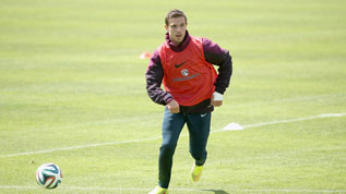 Henderson in England training
