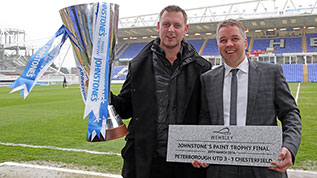 Peterborough's JPT win will be commemorated by a Wembley Stone