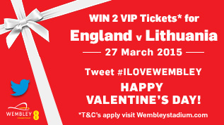 Win a pair of England v Lithuania tickets