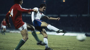 Terry McDermott representing England