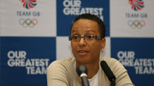 Hope Powell, coach of Great Britain's Olympic Football Women's team