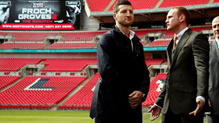 Froch-and-Groves face off on the Wembley pitch