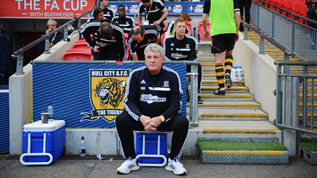 Steve Bruce at the FA Cup semi-final