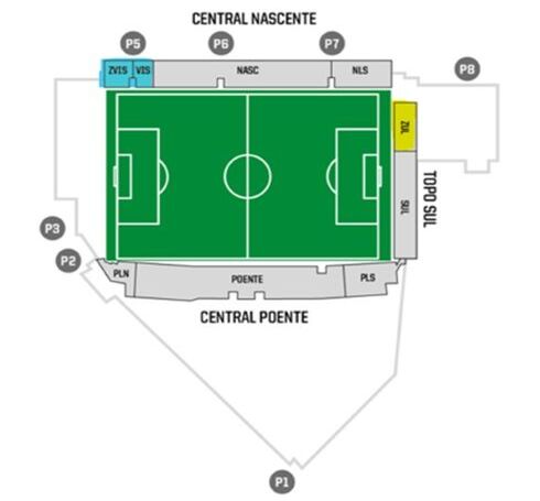 Portugal v England women - Stadium Map