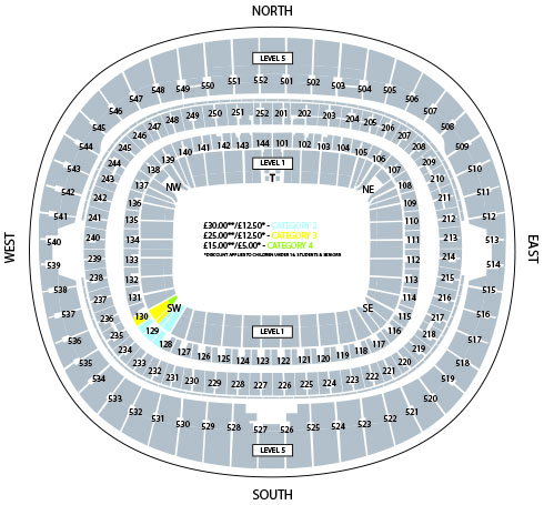 Spain Away Supporters - Price Map 4 - Small